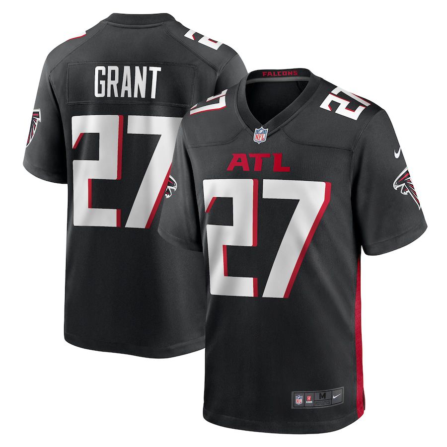Men Atlanta Falcons 27 Richie Grant Nike Black Game NFL Jersey